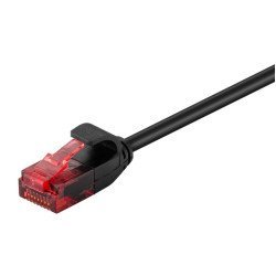 Goobay Καλώδιο U/Utp Cat6 93714, Slim, Awg 30/7, Copper, 1M, Μαύρο