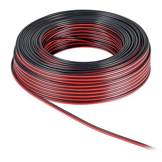 Powertech Καλώδιο Ήχου 2X 4.00Mm² Cab-Sp007, Cca, 10M, Μαύρο & Κόκκινο