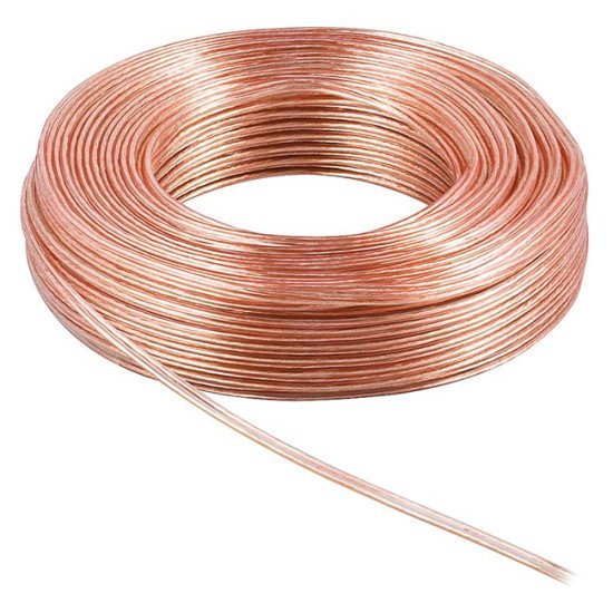 Powertech Καλώδιο Ήχου 2X 0.50Mm² Cab-Sp012, Cca, 10M, Διάφανο