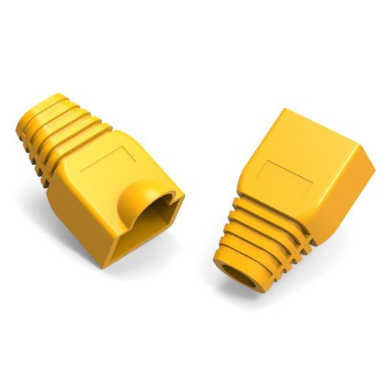 Powertech Κάλυμμα Για Βύσμα Δικτύου Rj45 Cab-N284 Κίτρινο, 10Τμχ