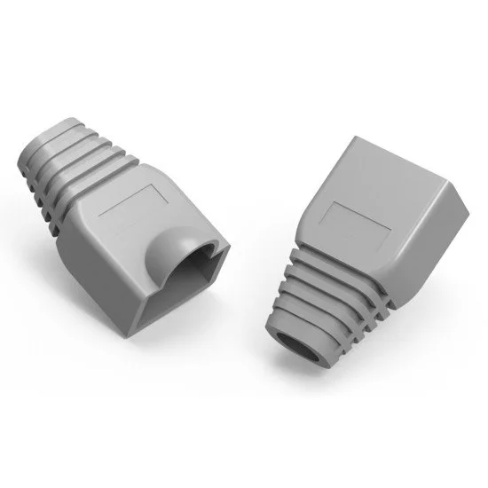 Powertech Κάλυμμα Για Βύσμα Δικτύου Rj45 Cab-N091, Γκρι, 10Τμχ