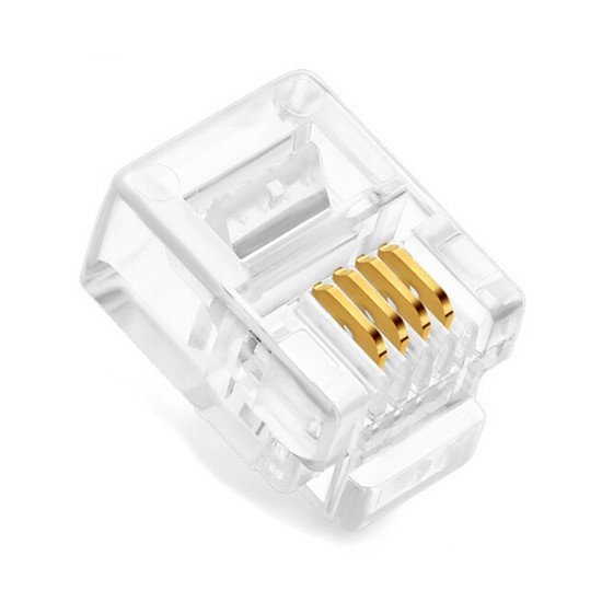 Powertech Plug Γραμμής Τηλεφώνου Rj11 6P4C, 100Τεμ Powertech Plug Γραμμής Τηλεφώνου Rj11 6P4C, 100Τεμ
