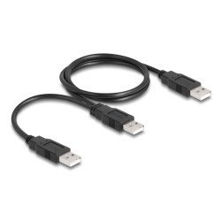 Delock Καλώδιο Usb Σε 2X Usb 80000, 480Mbps, 70Cm, Μαύρο Delock Καλώδιο Usb Σε 2X Usb 80000, 480Mbps, 70Cm, Μαύρο