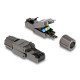 Delock Βύσμα Rj45 Cat 8.1 Stp 86514, Tool-Free, Γκρι