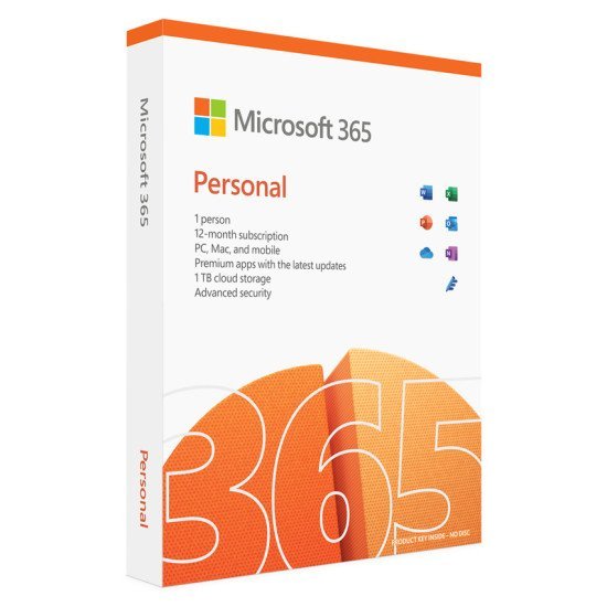 Microsoft Office 365 Personal Qq2-00989, English, Medialess P6, 1 Έτος