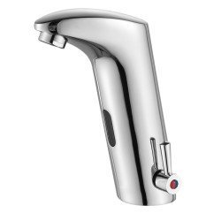 Bruno Αναμεικτική Μπαταρία Μπάνιου Sf11003Hcp-A Με Αισθητήρα, Ασημί