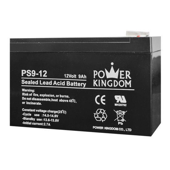 Power Kingdom Μπαταρία Μολύβδου Ps9-12, 12Volt 9Ah