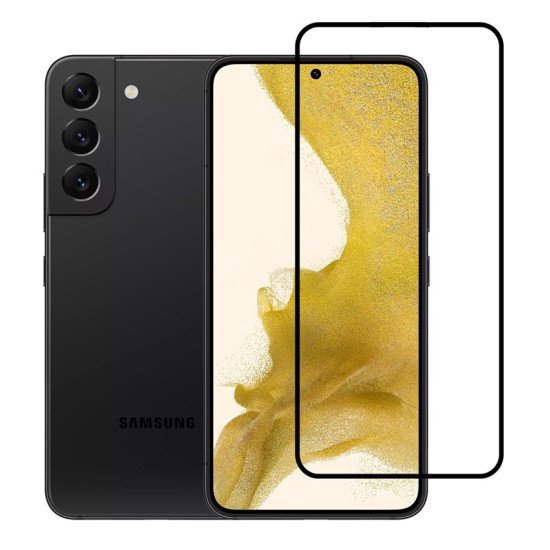 Powertech Tempered Glass 3D Tgc-0550, Full Glue, Samsung S22 5G, Μαύρο Powertech Tempered Glass 3D Tgc-0550, Full Glue, Samsung S22 5G, Μαύρο