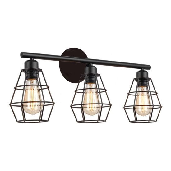 Powertech Φωτιστικό Τοίχου Hll-0060, 3X E27, 24X54Cm, Μεταλλικό, Μαύρο Powertech Φωτιστικό Τοίχου Hll-0060, 3X E27, 24X54Cm, Μεταλλικό, Μαύρο