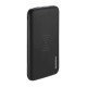 ROCKROSE power bank RRPB12, 10000mAh, 3x output & wireless, 18W, μαύρο