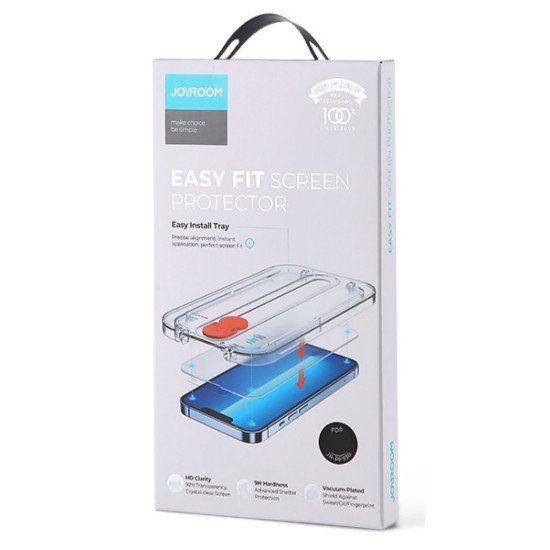 Joyroom Tempered Glass 9H Με Kit Τοποθέτησης Για Iphone 12/12 Pro