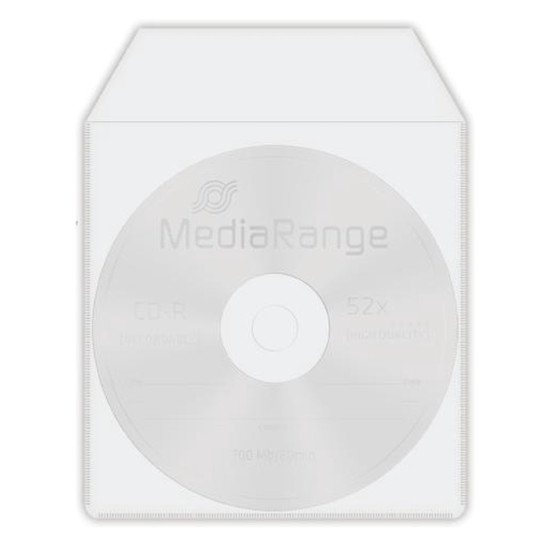 Mediarange Πλαστική Θήκη Cd/Dvd Με Καπάκι, 50Τμχ