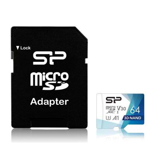 Silicon Power Κάρτα Μνήμης Superior Pro Microsdxc Uhs-I, 64Gb, Class 30