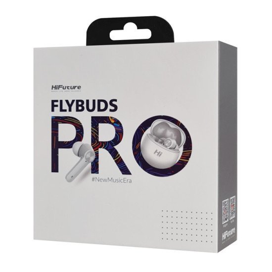 Hifuture Earphones Με Θήκη Φόρτισης Flybuds Pro, True Wireless, Λευκά