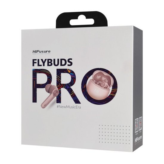 Hifuture Earphones Με Θήκη Φόρτισης Flybuds Pro, True Wireless, Ροζ