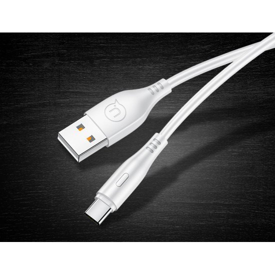 USAMS καλώδιο USB-C σε USB US-SJ267, 2A, 1m, λευκό