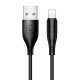 Usams Καλώδιο Lightning Σε Usb Us-Sj266, 2A, 1M, Μαύρο