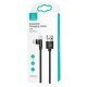 Usams Καλώδιο Lightning Σε Usb Us-Sj476, Περιστρεφόμενο, 2.1A, 1M, Μαύρο Usams Καλώδιο Lightning Σε Usb Us-Sj476, Περιστρεφόμενο, 2.1A, 1M, Μαύρο