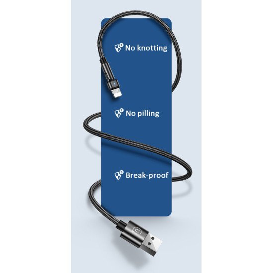 Usams Καλώδιο Lightning Σε Usb Us-Sj476, Περιστρεφόμενο, 2.1A, 1M, Μαύρο Usams Καλώδιο Lightning Σε Usb Us-Sj476, Περιστρεφόμενο, 2.1A, 1M, Μαύρο
