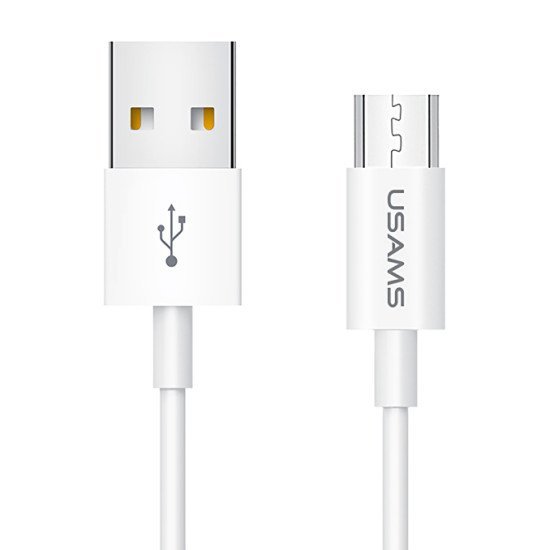 Usams Καλώδιο Micro Usb Σε Usb Us-Sj284, 2A, 1M, Λευκό