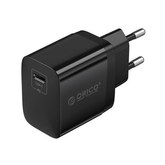 Orico Φορτιστής Τοίχου Pv20-C, Usb-C, Pd 20W, Μαύρος