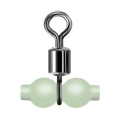 Στριφτάρι Ψαρέματος Με Φωσφοριζέ Χάντρα Fish-0044, 15Mm, 10Τμχ