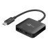 Goobay Αντάπτορας Usb-C Σε Displayport & Hdmi 60172, 4K, Μαύρος