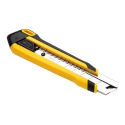 Deli Πλαστικό Κοπίδι Με Ασφάλεια Dl025, 25Mm, Κίτρινο