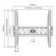 Itechmount Επιτοίχια Βάση Pm4T, Για Οθόνη 32"-55", 50Kg