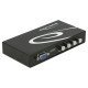 Delock Vga Switch 87635, 4 Ports, Bidirectional, Full Hd, Μαύρο