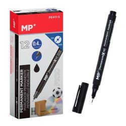 Mp Ανεξίτηλος Μαρκαδόρος Pe411-S Για Cd-Dvd, 0.4Mm, Μαύρος, 12Τμχ