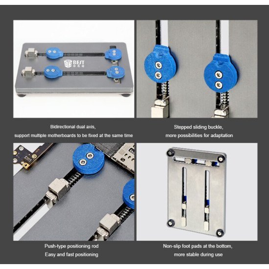 Best Βάση Motherboard Bst-001P Για Επισκευή Smartphone, 2-Axis, 9X13Cm