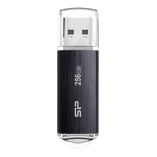 Silicon Power Usb Flash Drive Blaze B02, 256Gb, Usb 3.2, Μαύρο