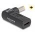Delock Αντάπτορας Τροφοδοσίας 60011, Usb-C Σε 5.5X2.5Mm, 90°, Μαύρος