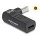 Delock Αντάπτορας Τροφοδοσίας 60013 Usb-C Σε Samsung 5.5X3Mm, 90°, Μαύρο