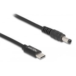 Delock Καλώδιο Τροφοδοσίας 87977, Usb-C Σε 5.5X2.1Mm, 1.5M, Μαύρο