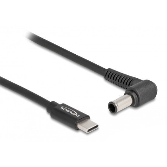 Delock Καλώδιο Τροφοδοσίας 87981, Usb-C Σε Sony 6X4.3Mm, 1.5M, Μαύρο