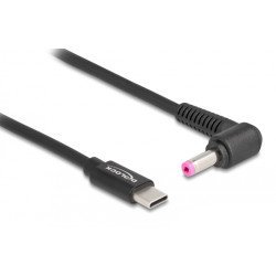 Delock Καλώδιο Τροφοδοσίας 87973, Usb-C Σε Hp 4.8X1.7Mm, 1.5M, Μαύρο
