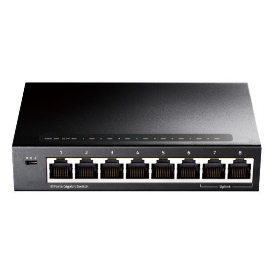 Cudy Desktop Switch Gs108, 8-Port Gigabit, 10/100/1000Mbps