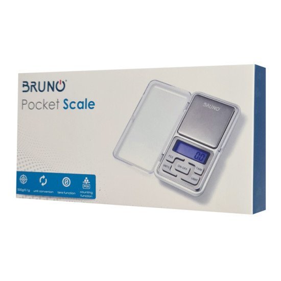 Bruno Μίνι Ζυγαριά Ακριβείας Brn-0076, Έως 500G, Ασημί Bruno Μίνι Ζυγαριά Ακριβείας Brn-0076, Έως 500G, Ασημί