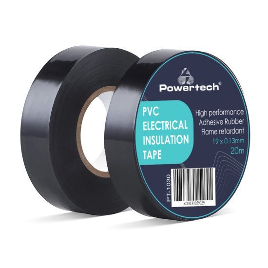 Powertech Μονωτική Ταινία Υψηλής Αντοχής Pt-1030, 19Mm, 20M, Μαύρη Powertech Μονωτική Ταινία Υψηλής Αντοχής Pt-1030, 19Mm, 20M, Μαύρη