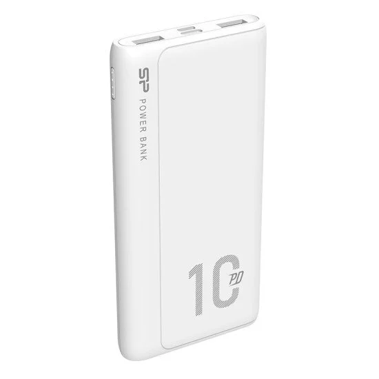 Silicon Power Power Bank Qp15, 10000Mah, 2X Usb & Usb Type-C, 3A, Λευκό Silicon Power Power Bank Qp15, 10000Mah, 2X Usb & Usb Type-C, 3A, Λευκό