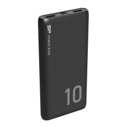 Silicon Power Power Bank Gp15, 10000Mah, 2X Usb Output, 2.1A, Μαύρο