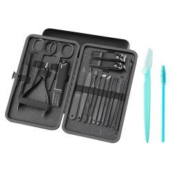 Σετ Περιποίησης Νυχιών & Προσώπου Bthu-0029, Με Θήκη, 20Τμχ