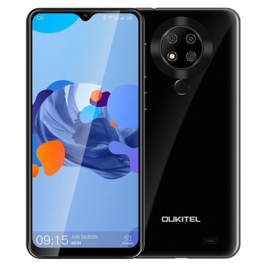 Oukitel Smartphone C19 Pro, 6.49", 4/64Gb, Android 10 Go Edition, Μαύρο