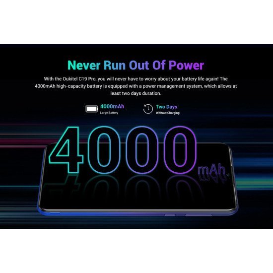 Oukitel Smartphone C19 Pro, 6.49", 4/64Gb, Android 10 Go Edition, Μπλε Oukitel Smartphone C19 Pro, 6.49", 4/64Gb, Android 10 Go Edition, Μπλε