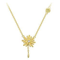 Bamoer Κολιέ Chn022 Με Κυβική Ζιρκόνια, Ασήμι 925, Χρυσό