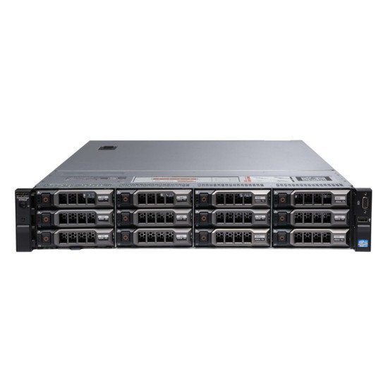 DELL Server R720xd, 2x E5-2670 v2, 64GB, 2x 750W, 12x 3.5", H710P, REF SQ