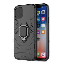 Powertech Θήκη Ring Armor Mob-1748 Για Iphone 14 Pro, Μαύρη