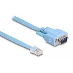 Delock Καλώδιο Serial Rs-232 Db9 Σε Rj45 63353, 1M, Μπλε